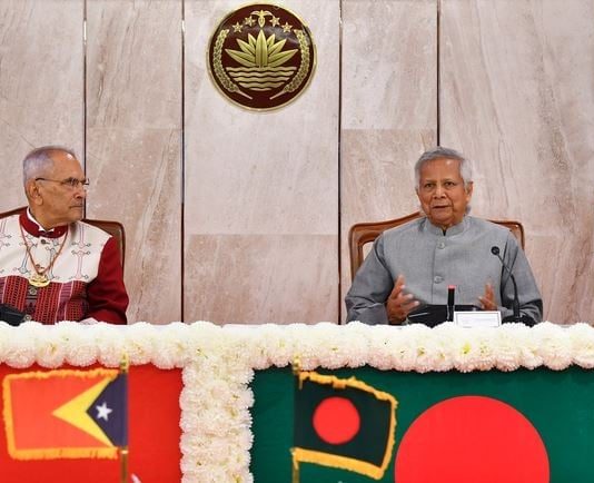 বাংলাদেশ-পূর্ব তিমুরের সম্পর্ক ক্রমশ গভীর হচ্ছে : প্রধান উপদেষ্টা