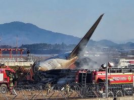 দক্ষিণ কোরিয়ায় বিমান বিধ্বস্তে নিহত ১৭৯