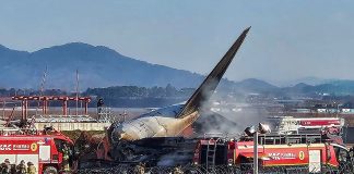 দক্ষিণ কোরিয়ায় বিমান বিধ্বস্তে নিহত ১৭৯