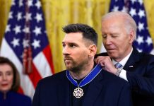 প্রেসিডেন্সিয়াল মেডেল অব ফ্রিডম পেলেন মেসি