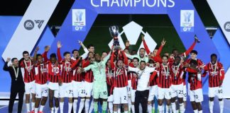 সুপার কাপ শিরোপা জিতেছে এসি মিলান