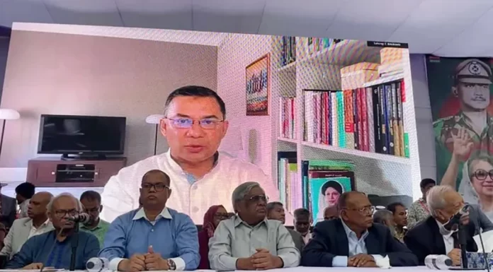 শেখ হাসিনাকে দ্রুত বিচারের আওতায় আনতে হবে: তারেক রহমান