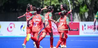 আইরিনের হ্যাটট্রিকে সিঙ্গাপুরকে হারিয়ে ফাইনালে বাংলাদেশ নারী হকি দল