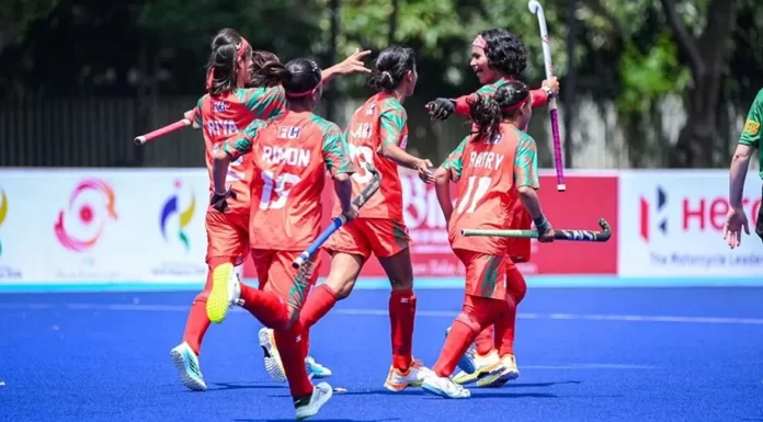 আইরিনের হ্যাটট্রিকে সিঙ্গাপুরকে হারিয়ে ফাইনালে বাংলাদেশ নারী হকি দল