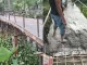 বরিশালে ব্রিজ নির্মাণে রডের পরিবর্তে বাঁশের কঞ্চি দিয়ে ঢালাই
