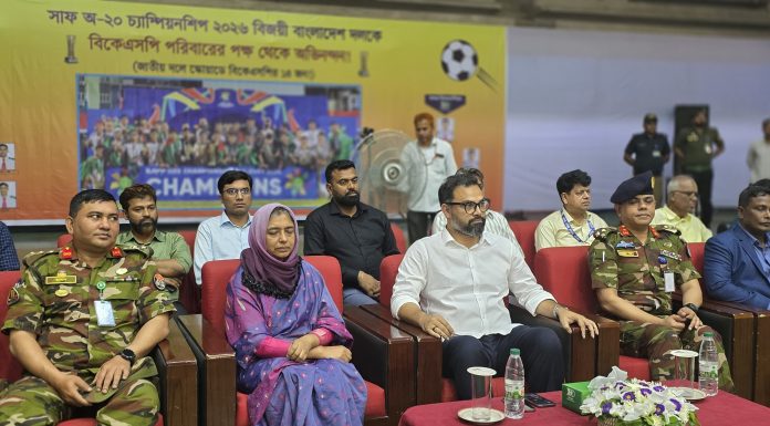 বিকেএসপিকে আধুনিকায়নের ঘোষণা ক্রীড়া প্রতিমন্ত্রীর