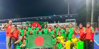 এশিয়ান গেমসে প্রথমবার বাংলাদেশ নারী হকি দল