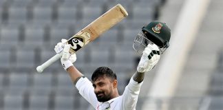 লিটনের দুর্দান্ত সেঞ্চুরিতে পাকিস্তানের বিপক্ষে ২৭৮ রানে থামল বাংলাদেশ